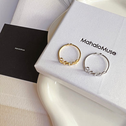 Love Letter Word Wire Adjustable Ring