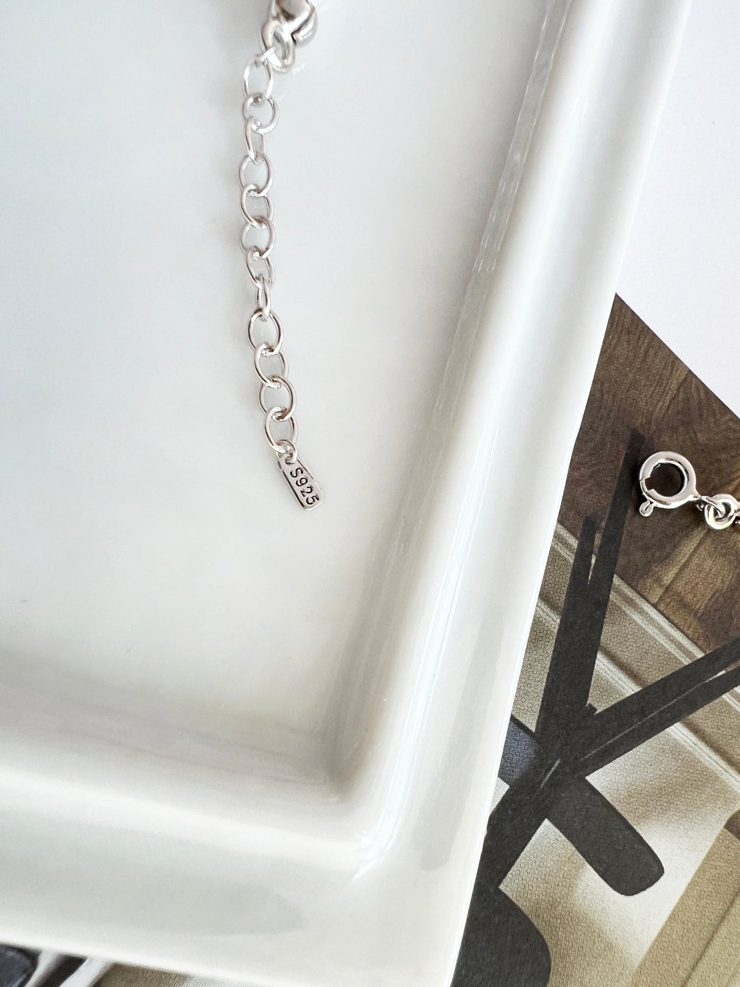 Freshwater Pearl CZ Charm Bracelet