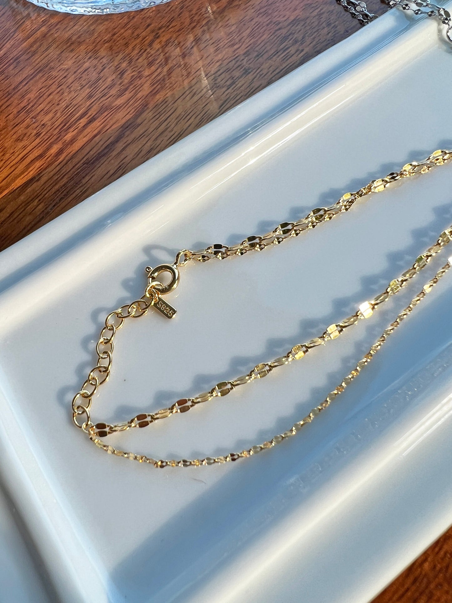 Layered Set thin pig nose Chain Bracelet