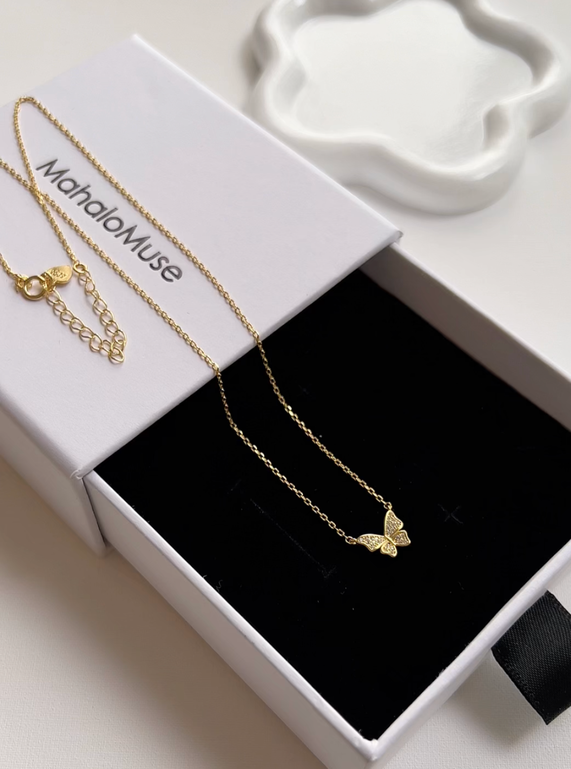 Butterfly Cubic Zirconia 925 Necklace