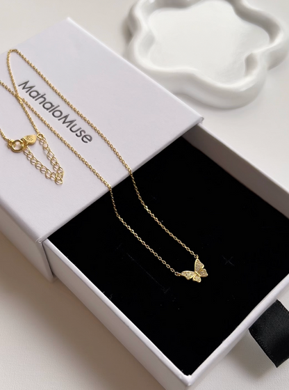 Butterfly Cubic Zirconia 925 Necklace