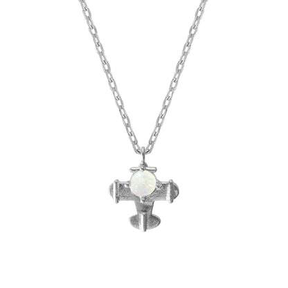 Retro Airplane Travel Lover Necklace