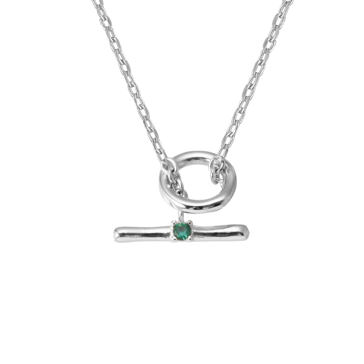T Bar Toggle Closure Pendant Necklace