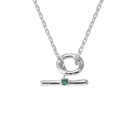 T Bar Toggle Closure Pendant Necklace