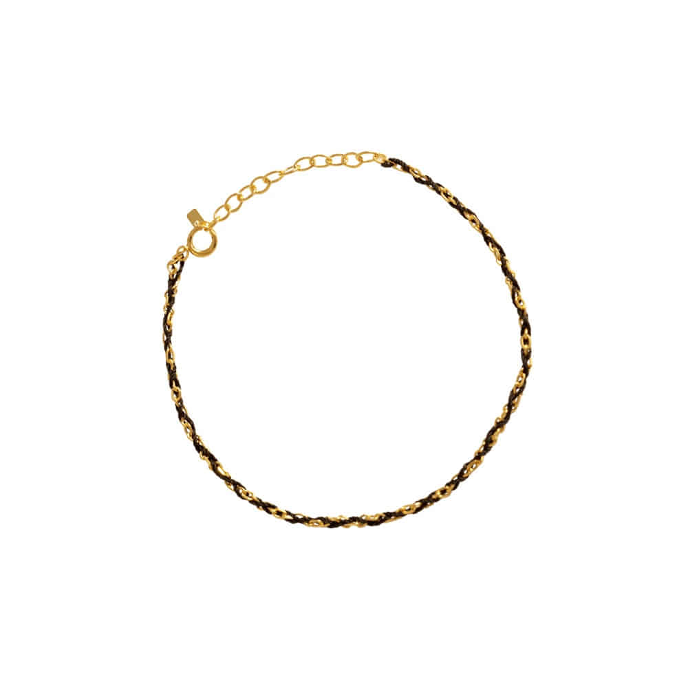 Color Thread 925 Silver Chain Bracelet
