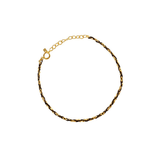 Color Thread 925 Silver Chain Bracelet