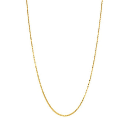 Thin Box Chain Choker 925 Necklace