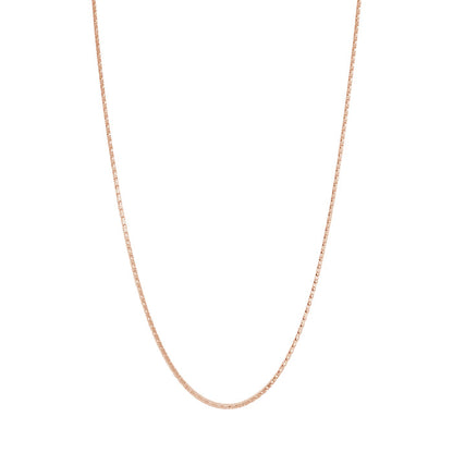Thin Box Chain Choker 925 Necklace