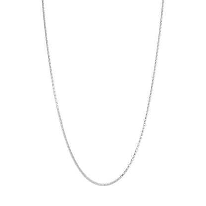 Thin Box Chain Choker 925 Necklace