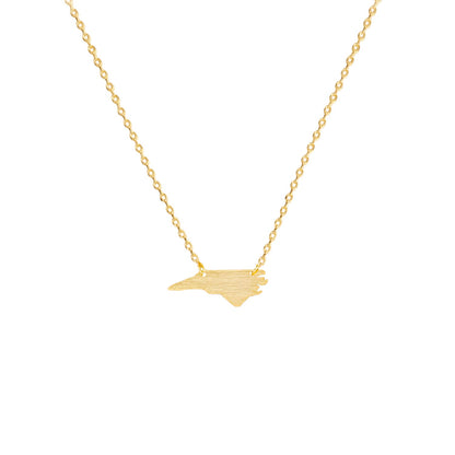 North Carolina State Map Necklace