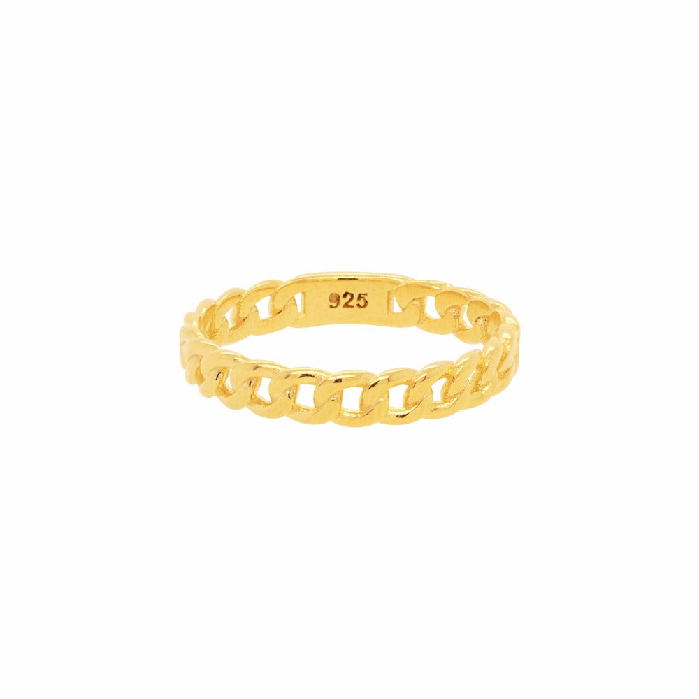 Chain Ring Band Solid 925 Silver Ring