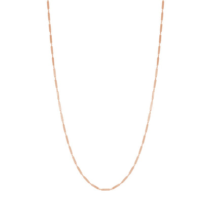 String Bar Round Chain Solid 925 Silver Necklace