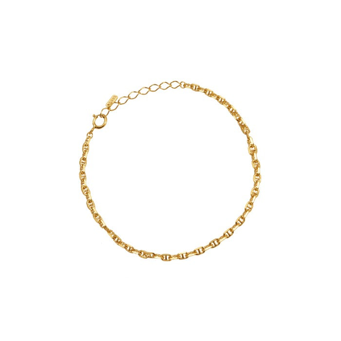 Tiny Pig Nose Chain 925 Bracelet