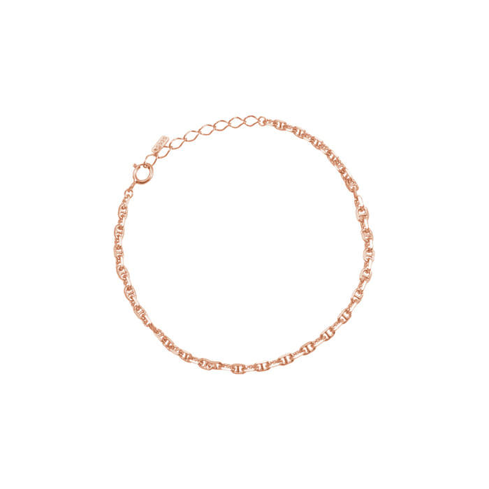 Tiny Pig Nose Chain 925 Bracelet