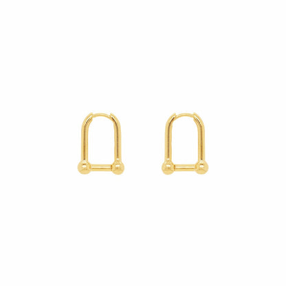 U Ball Hoops Earrings