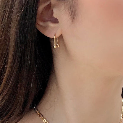 U Ball Hoops Earrings