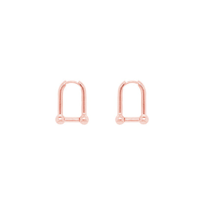 U Ball Hoops Earrings