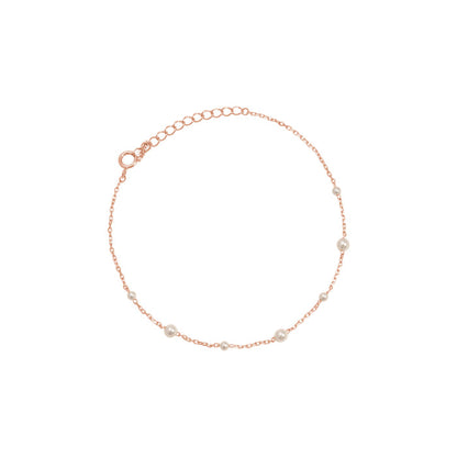 Mini Freshwater Pearl Station 925 Bracelet