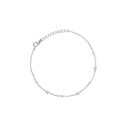 Mini Freshwater Pearl Station 925 Bracelet