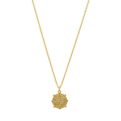 Medallion 72 Coin Disc Long Necklace