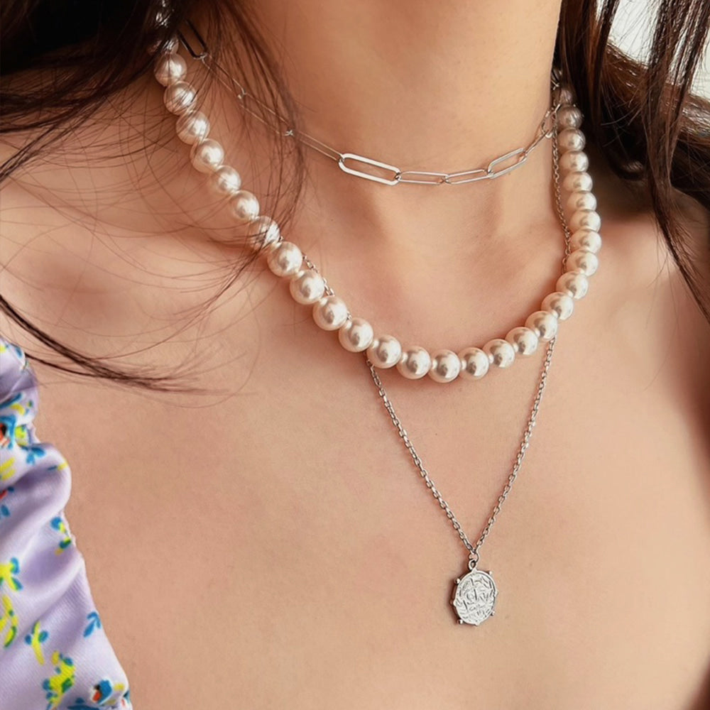 Medallion 72 Coin Disc Long Necklace