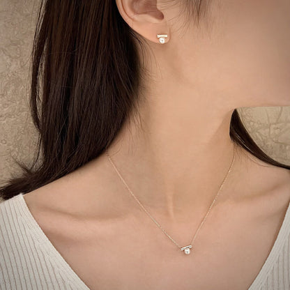 Freshwater Pearl Bar Necklace