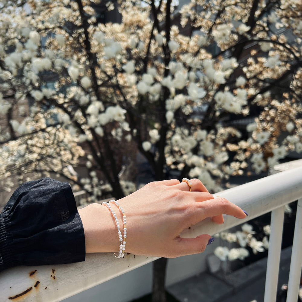 Freshwater Pearl Station 925 Bracelet