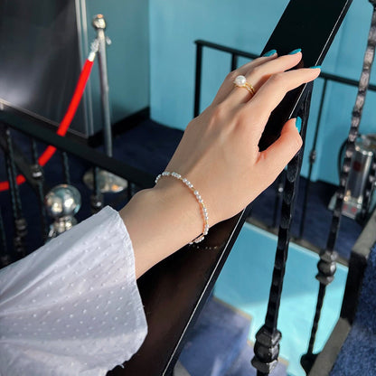 Freshwater Pearl Station 925 Bracelet