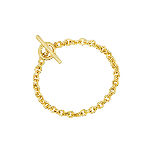 Toggle Charm T Bar Bold Chain Bracelet