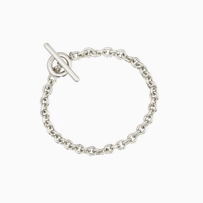 Toggle Charm T Bar Bold Chain Bracelet