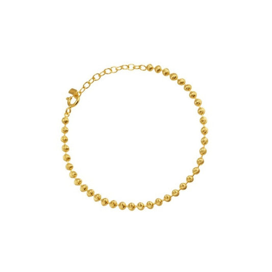 Mini Ball Bead Linked 925 Chain Bracelet