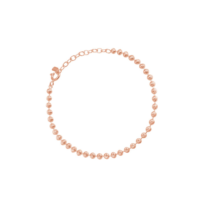 Mini Ball Bead Linked 925 Chain Bracelet