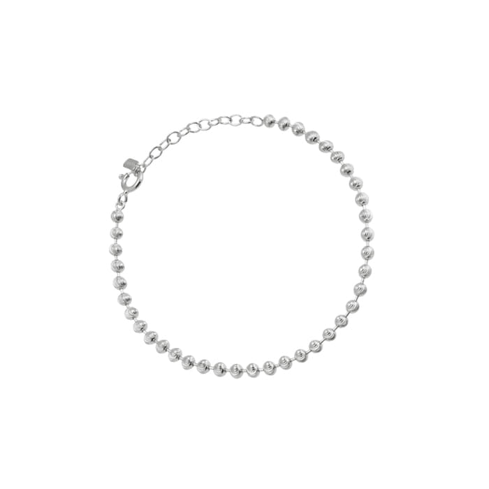 Mini Ball Bead Linked 925 Chain Bracelet