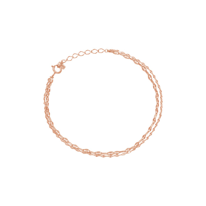 Layered Set thin pig nose Chain Bracelet
