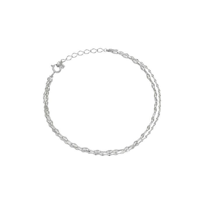 Layered Set thin pig nose Chain Bracelet