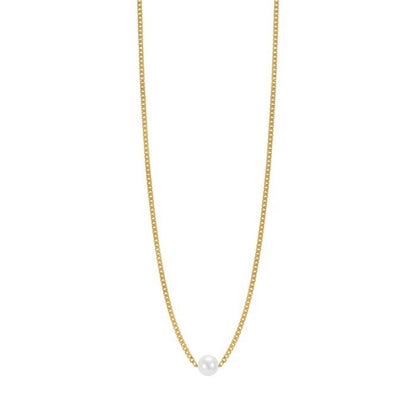 Freshwater Pearl Vine Chain Choker Necklace