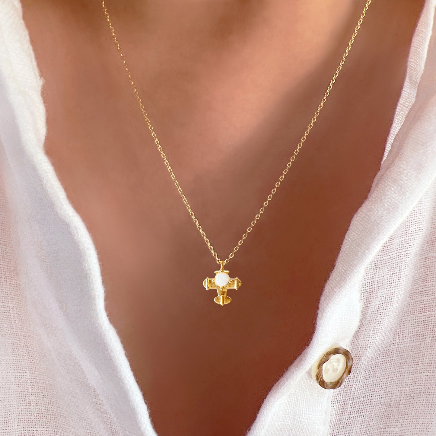 Retro Airplane Travel Lover Necklace
