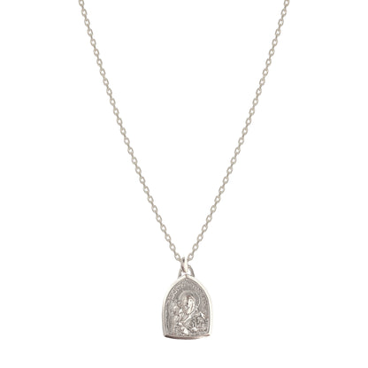 Medallion Arch Pray For Us St Anthony Necklace
