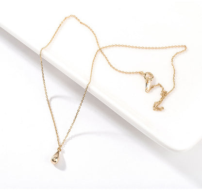 Tiny Bean Pendant 925 Silver Necklace