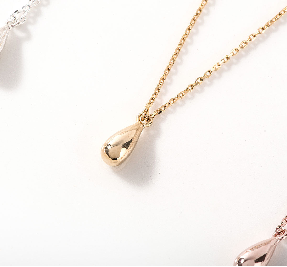 Tiny Bean Pendant 925 Silver Necklace