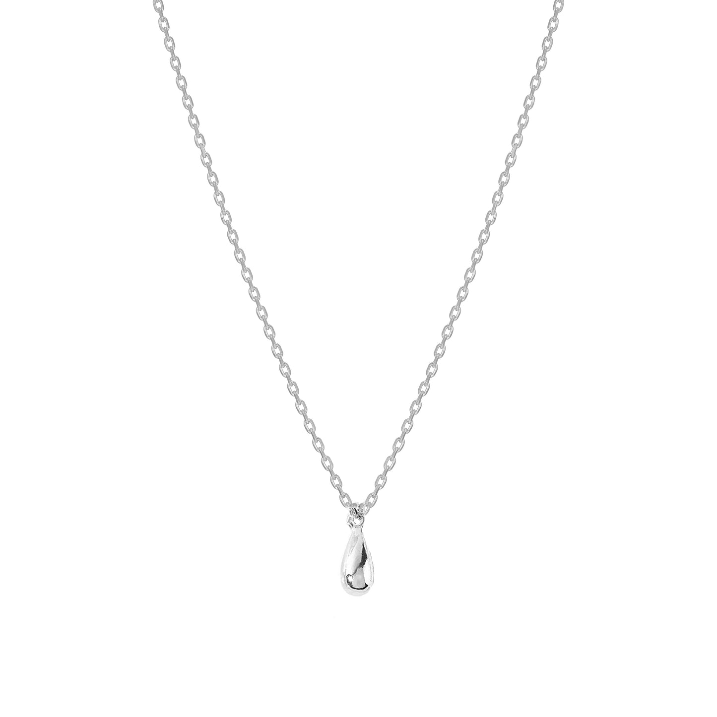 Tiny Bean Pendant 925 Silver Necklace