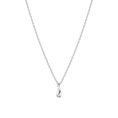 Tiny Bean Pendant 925 Silver Necklace