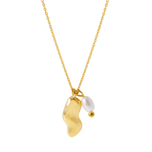 Kidney Bean with Tiny Pearl Necklace
