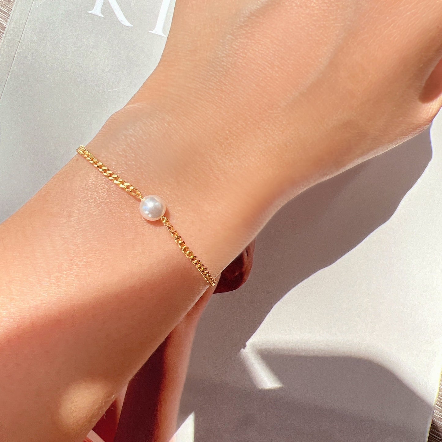 Freshwater Pearl Vine Chain Bracelet