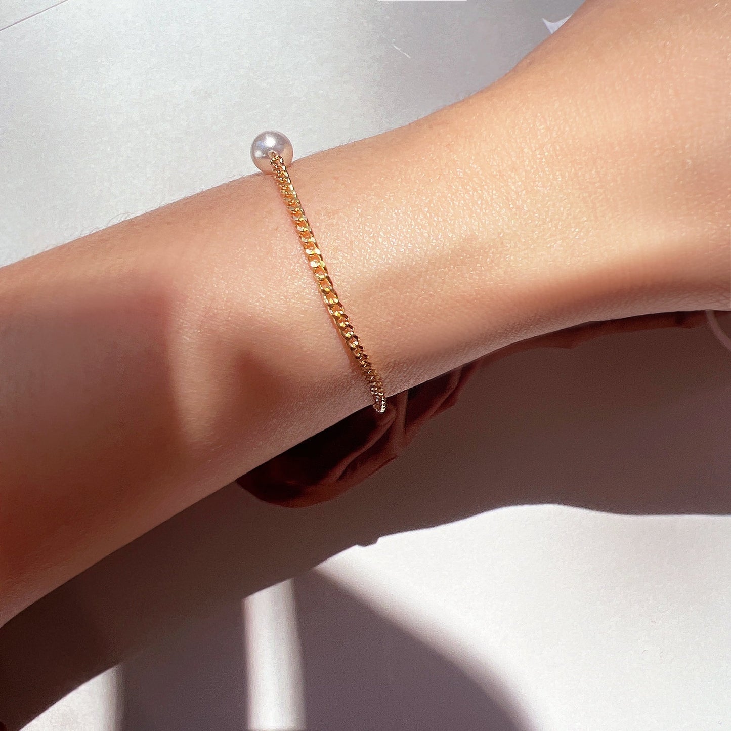 Freshwater Pearl Vine Chain Bracelet