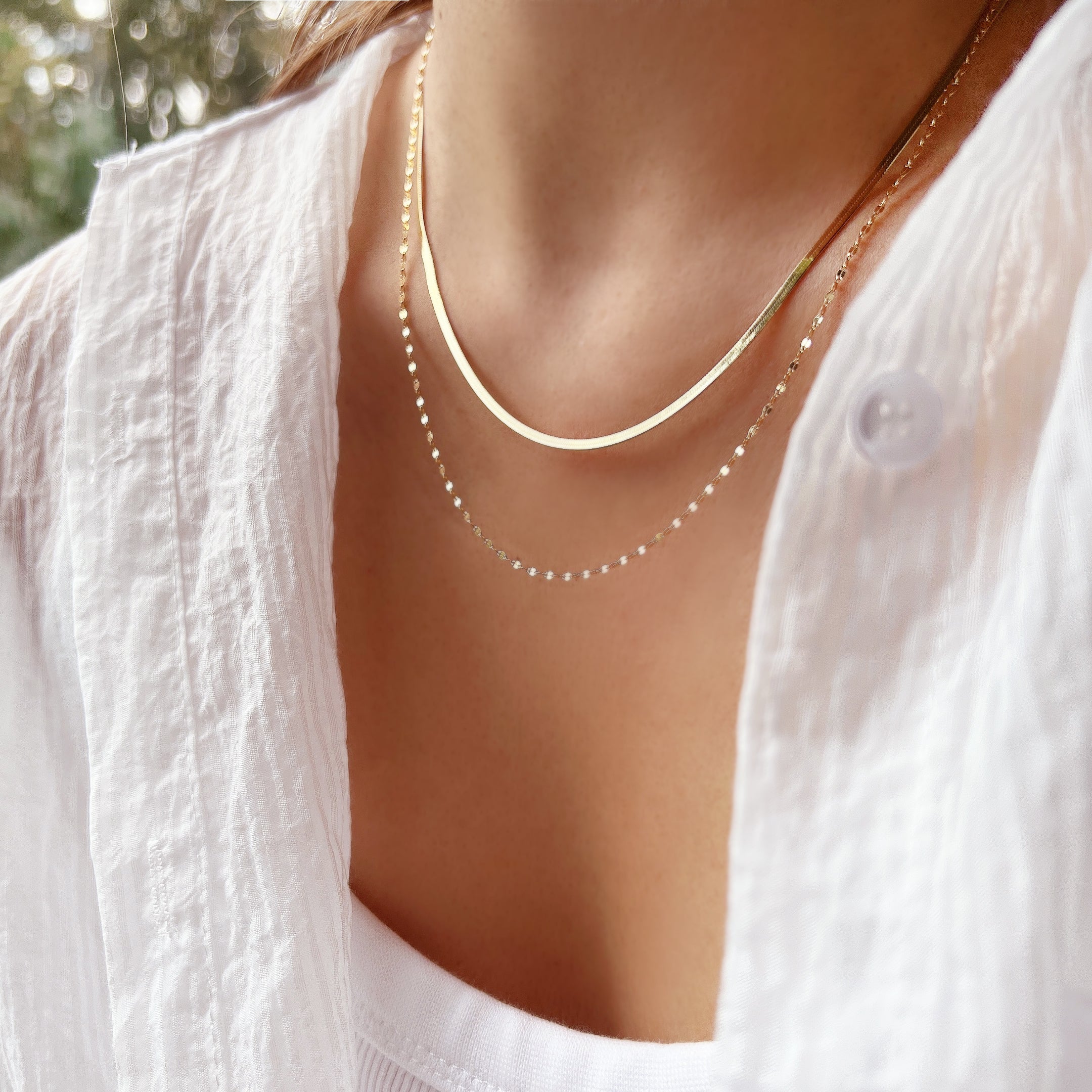 Layered Chain Set Necklace