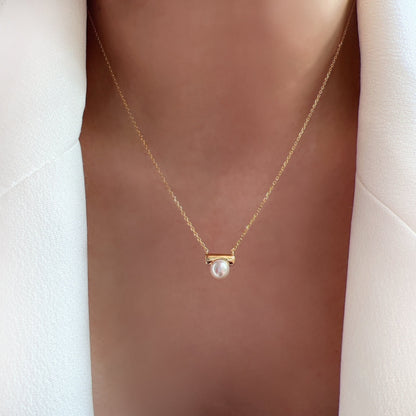 Freshwater Pearl Bar Necklace
