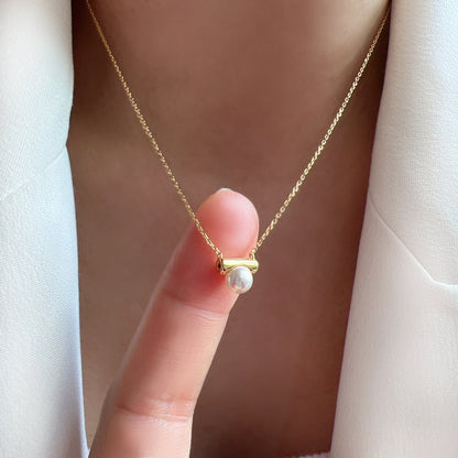 Freshwater Pearl Bar Necklace