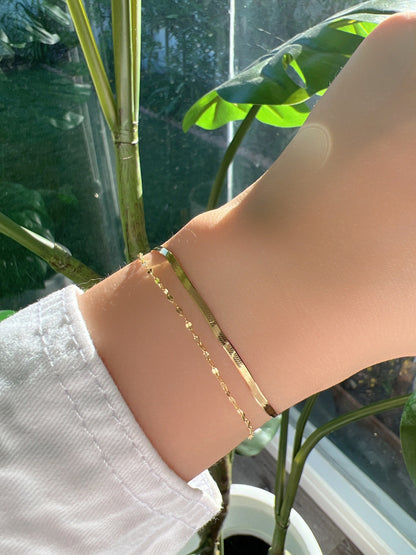 Layered Set Snake Chain Bracelet