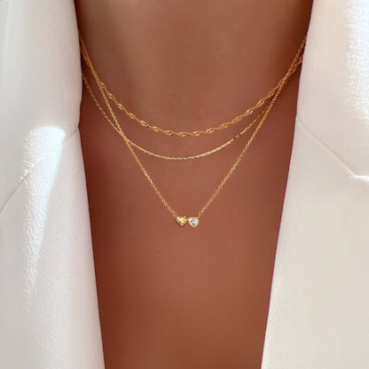 Thin Box Chain Choker 925 Necklace